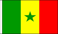Senegal Hand Waving Flags